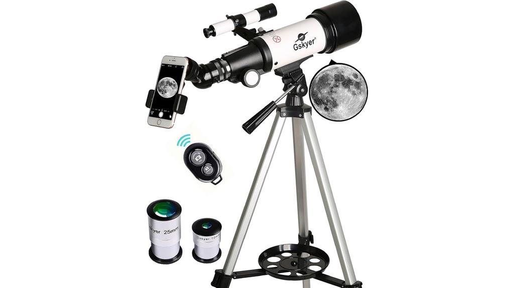 70mm telescope with mount