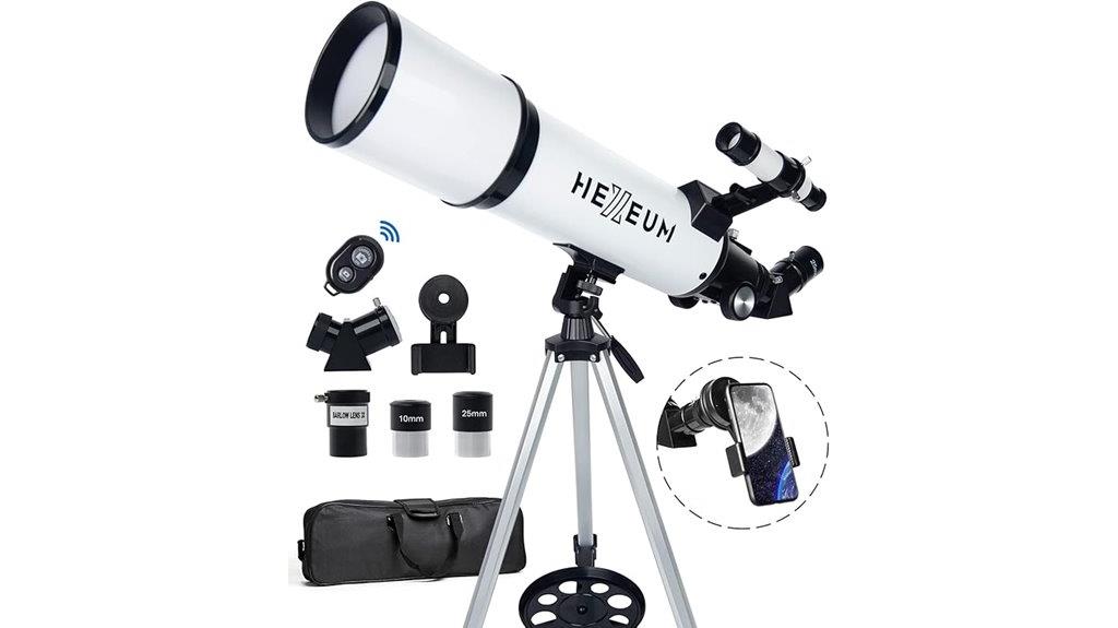 80mm aperture refracting telescope