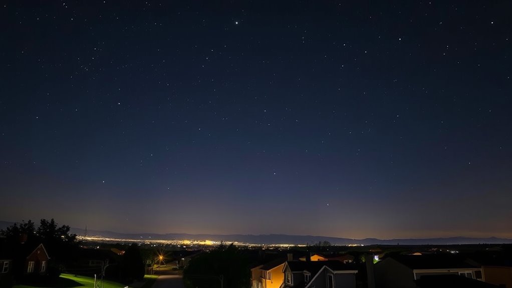 adjust expectations for light pollution