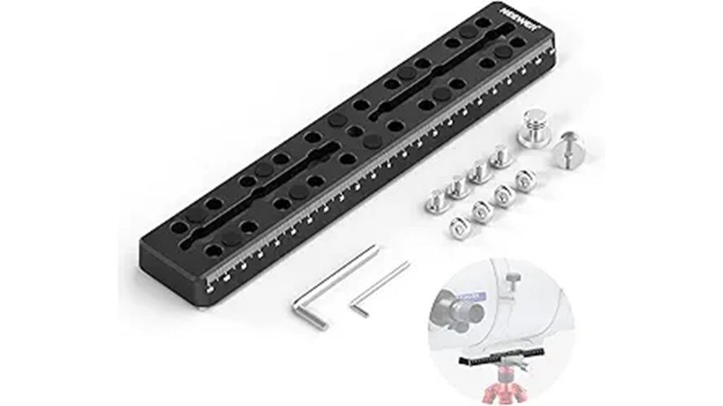 adjustable camera mount rail