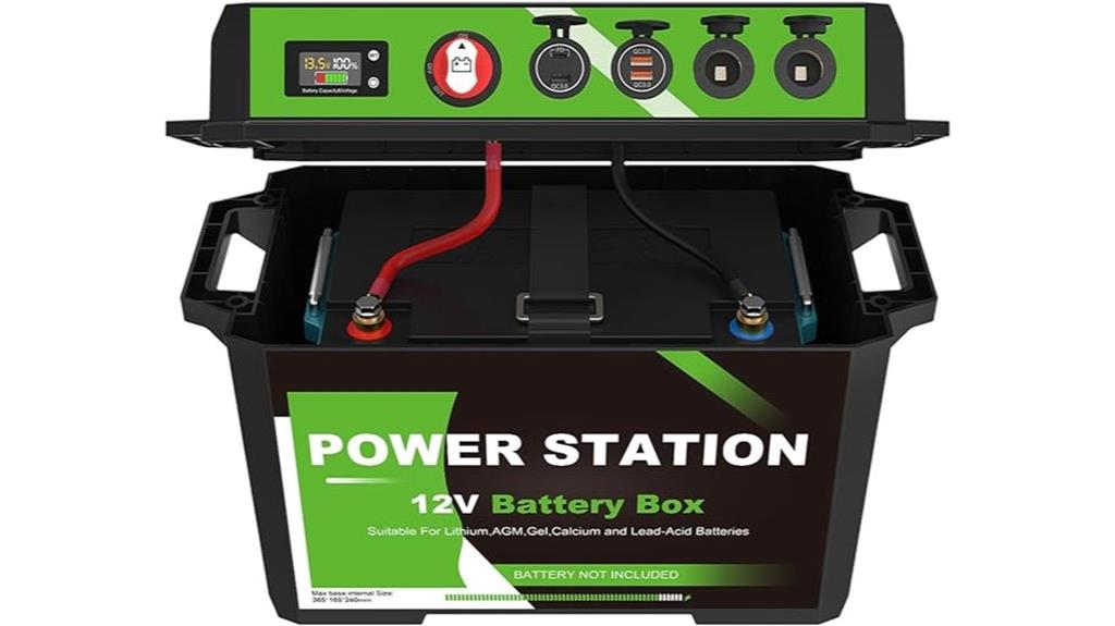 battery power center with usb