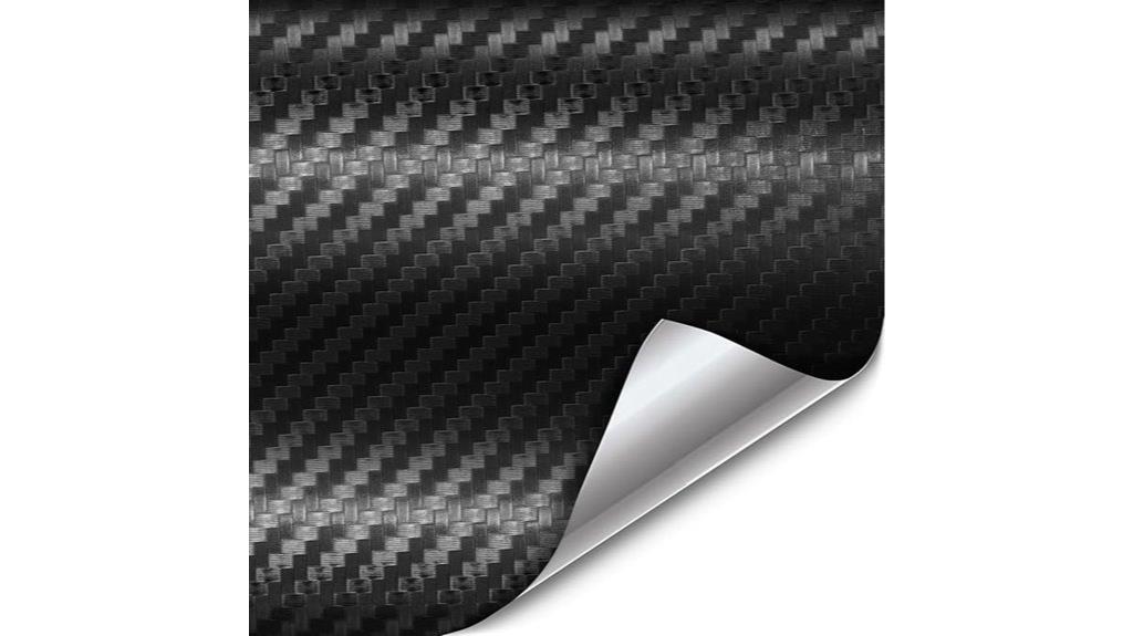 black carbon fiber wrap