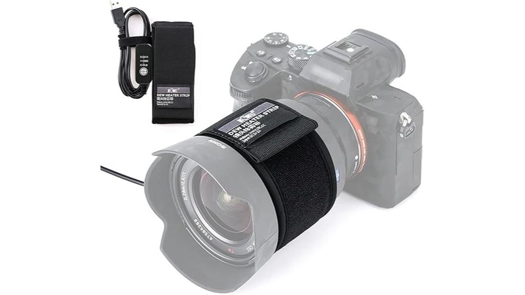 camera lens dew heater