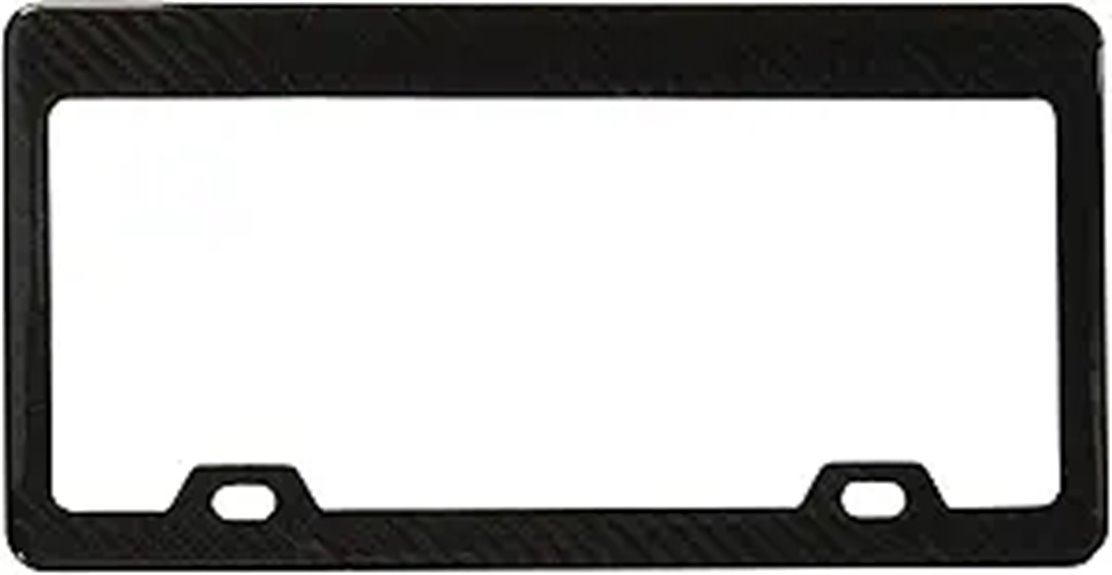 carbon fiber license plate frame