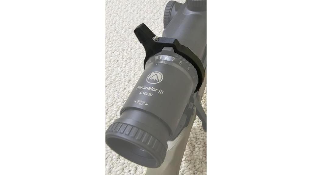 carbon fiber scope throw lever