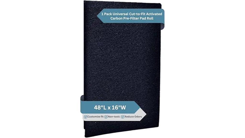 carbon filter pad for purification