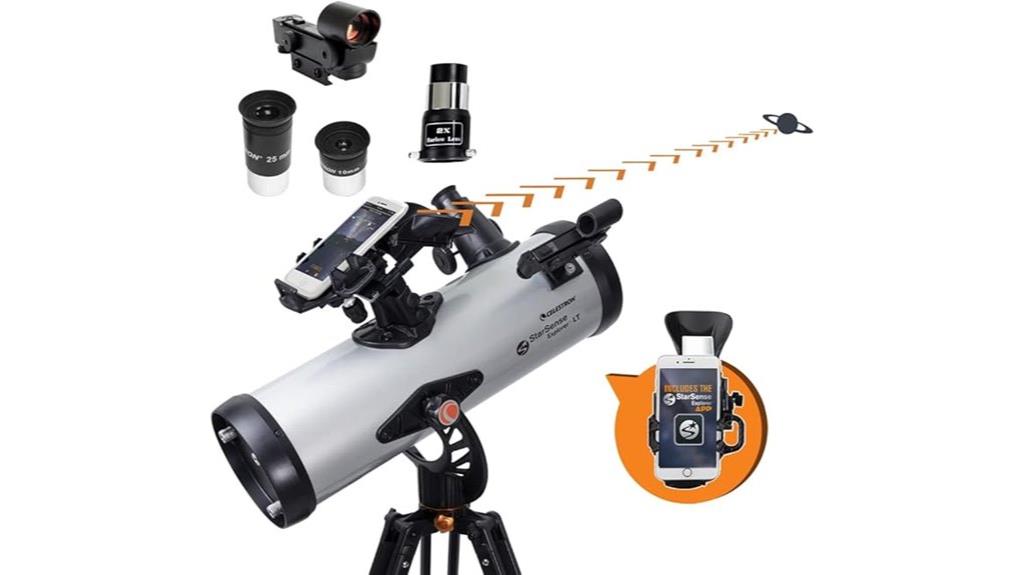 celestron newtonian reflector telescope