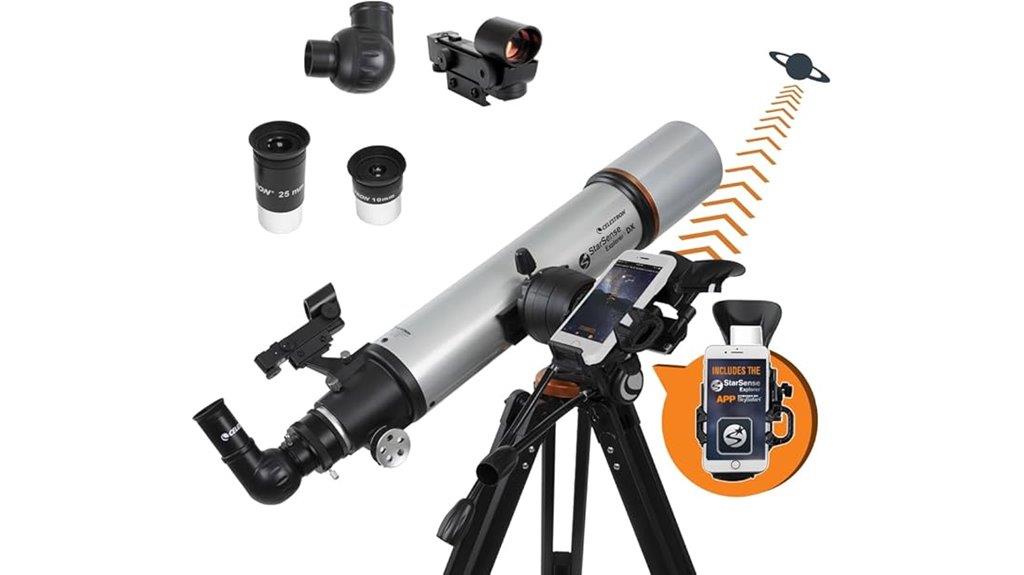 celestron smartphone stargazing telescope