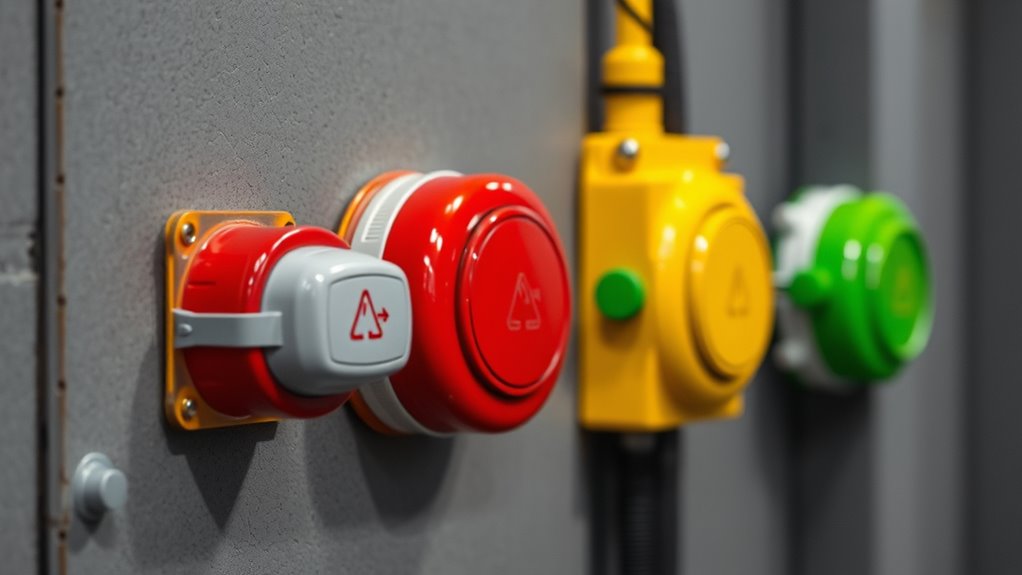 color codes indicate safety levels