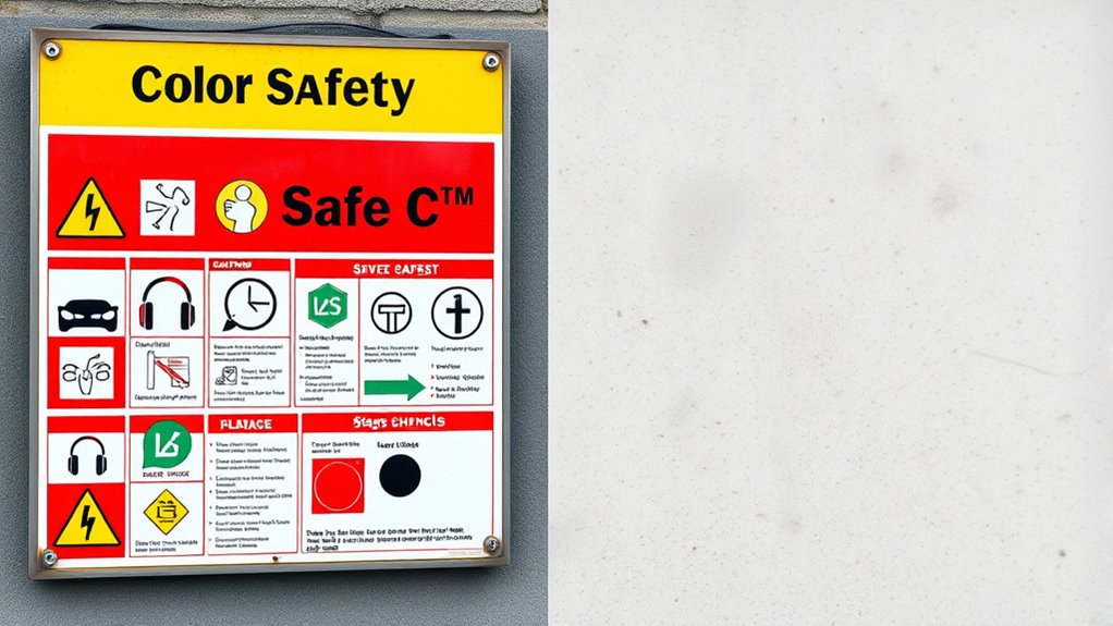 consistent color coded hazard identification