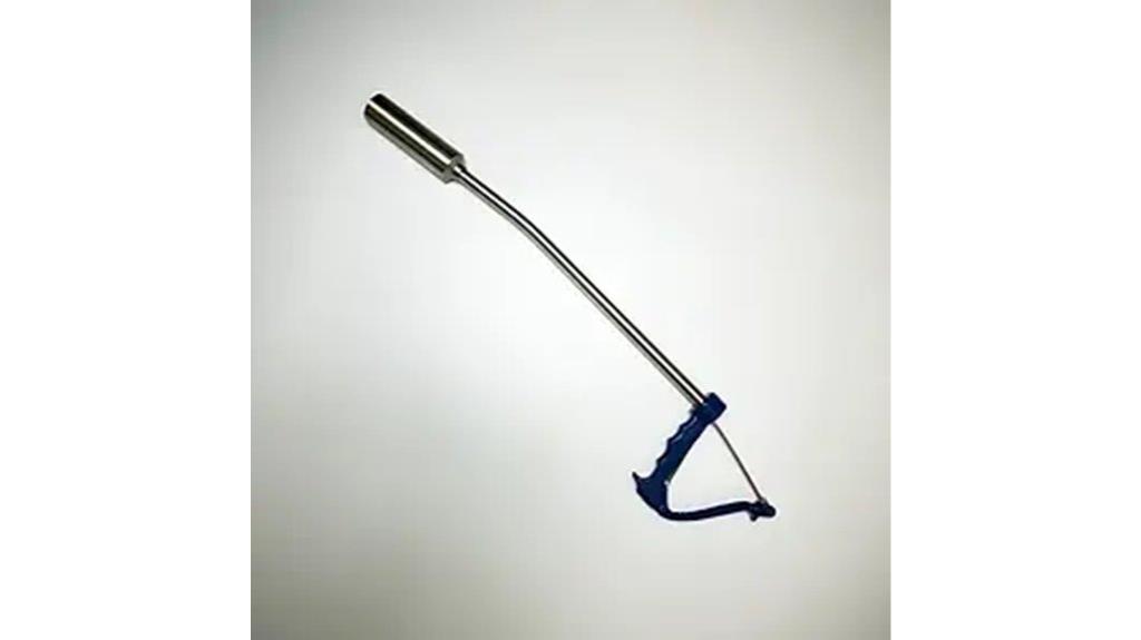 curved bolus gun handle