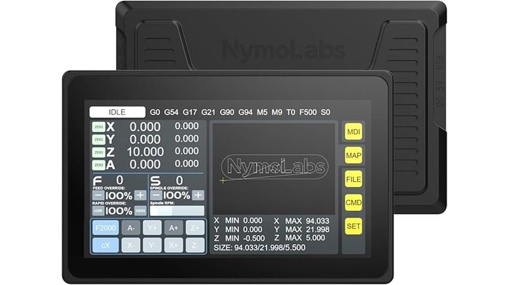 four axis touchscreen cnc