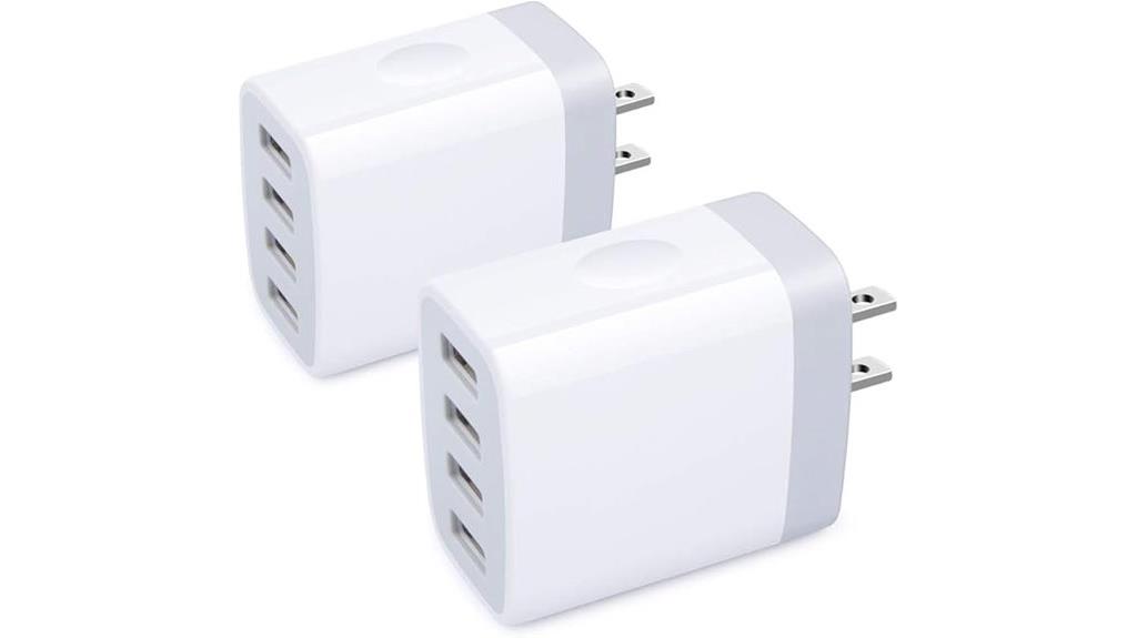 four port usb wall charger