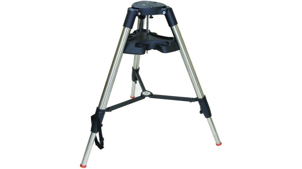 heavy duty tripod black silver