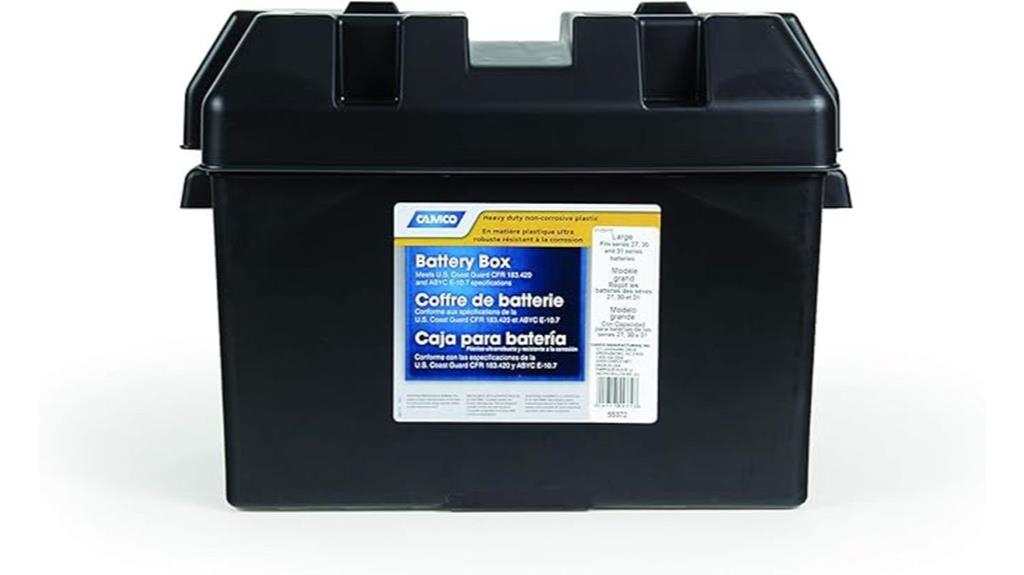 large battery box with straps