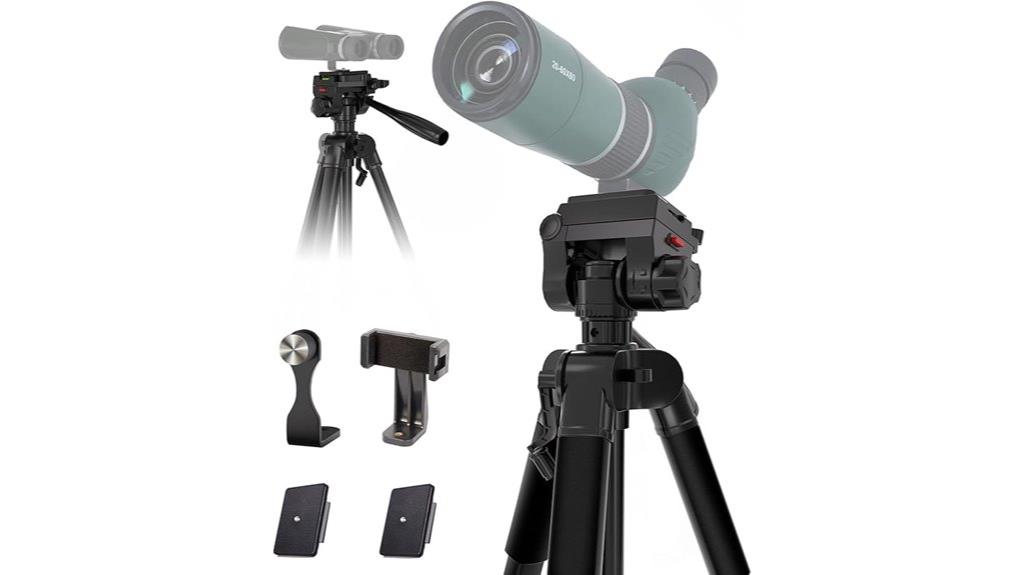 large bird watching tripod