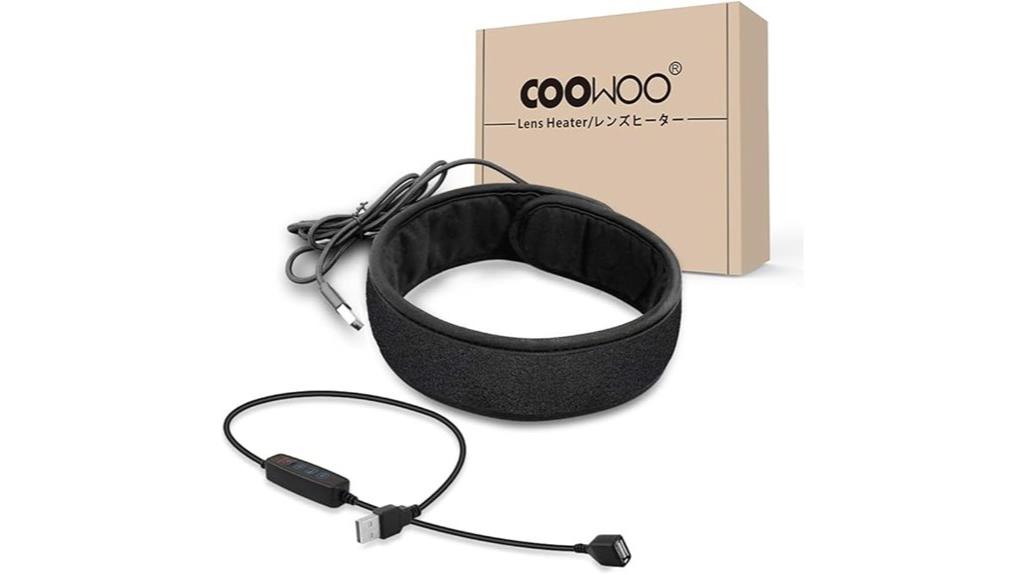 lens heater with temperature control