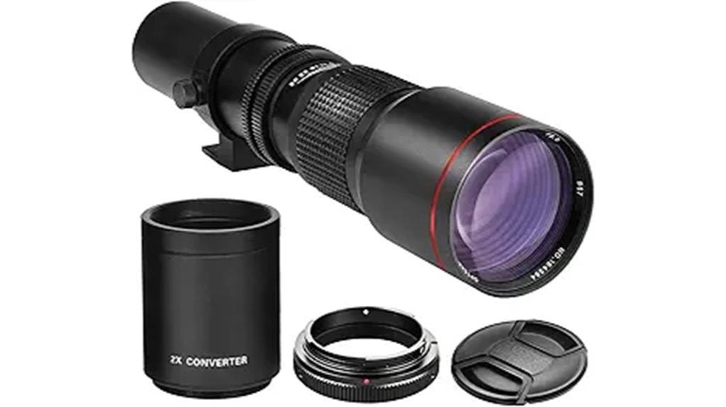 long 500 1000mm telephoto lens