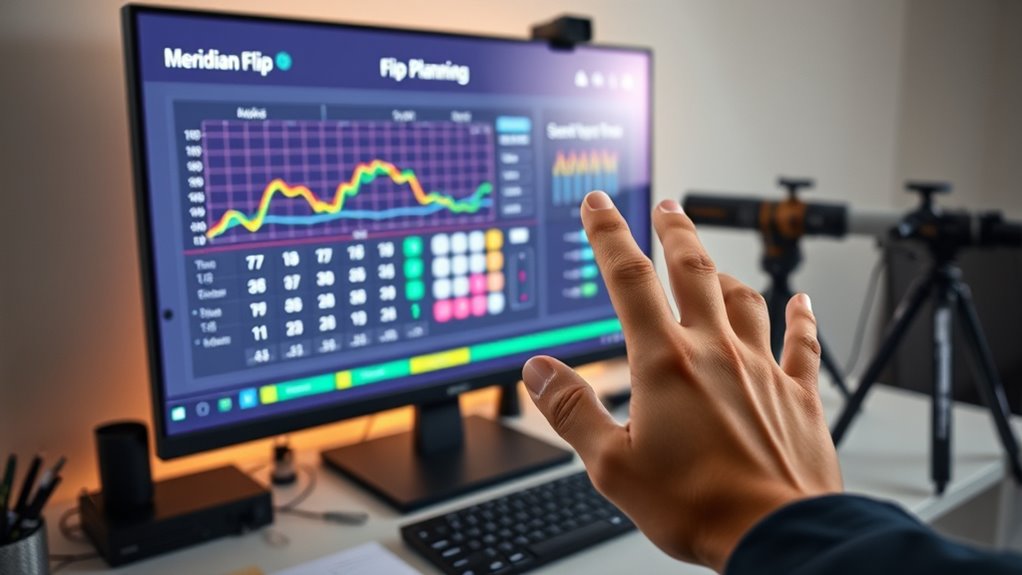 meridian flip planning calculator