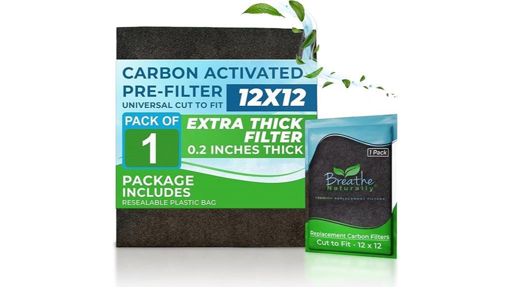 natural carbon filter sheet