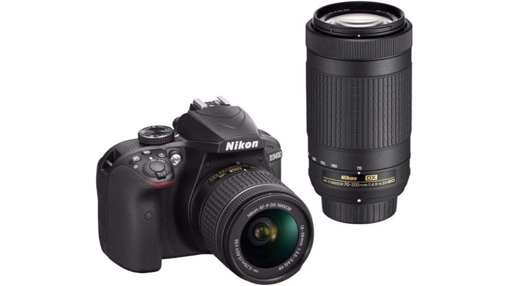 nikon d3400 with lenses