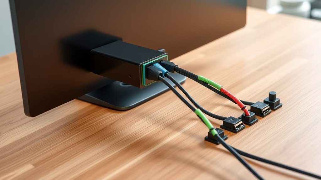 organized cable management tools