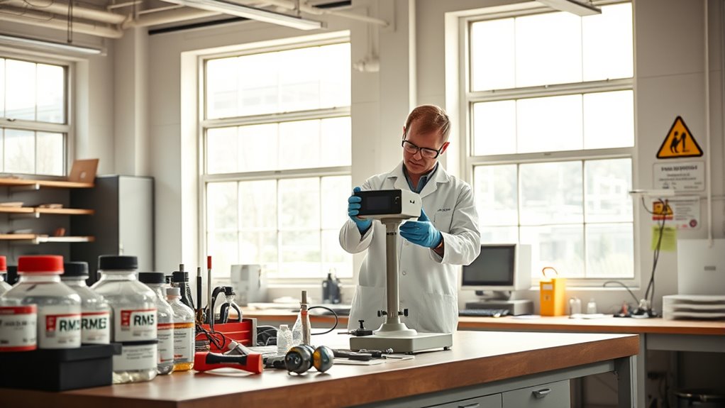 organized workspace with safety