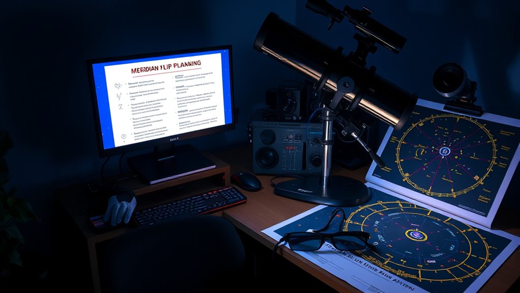 perform mount calibration and flip