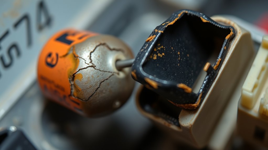 physical damage indicates failure