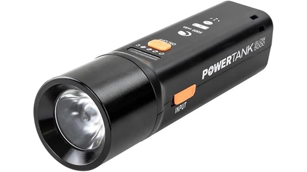 portable power bank with flashlight