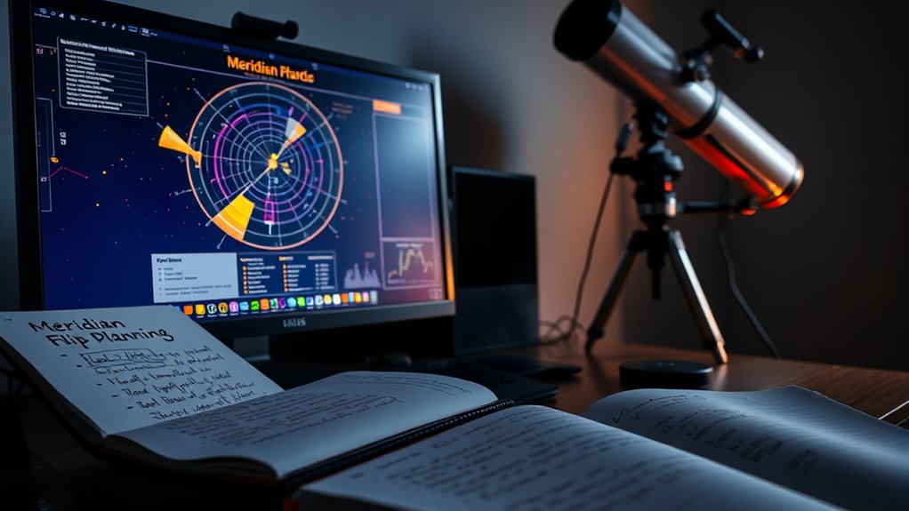 prepare for meridian flip