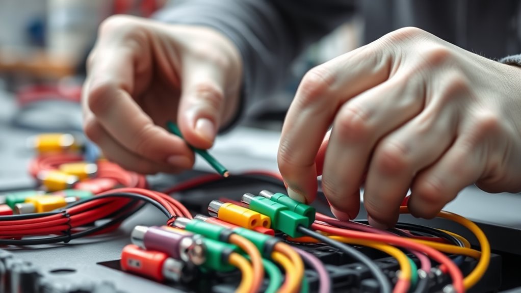 proper wiring and connections