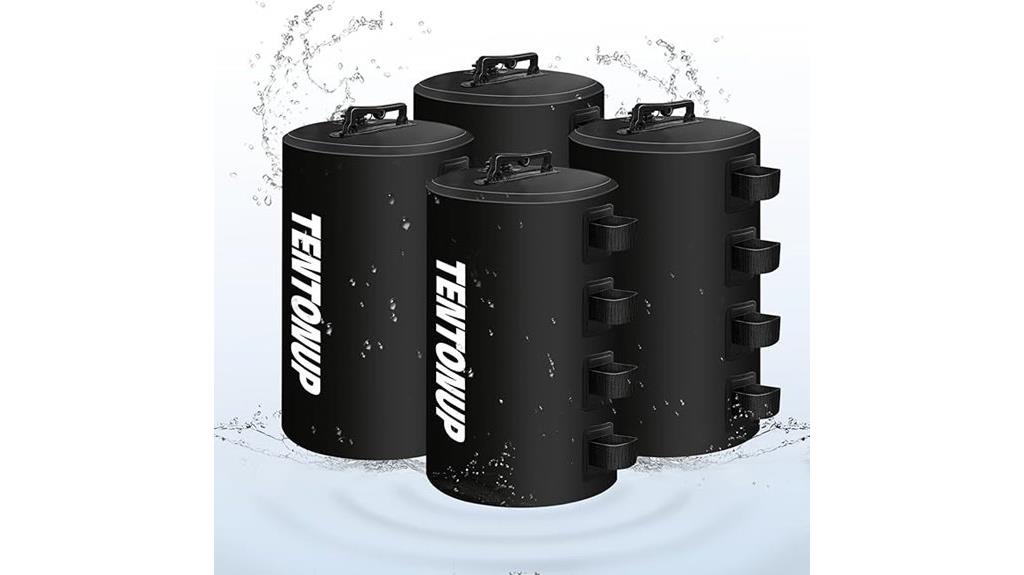 set of four water bags