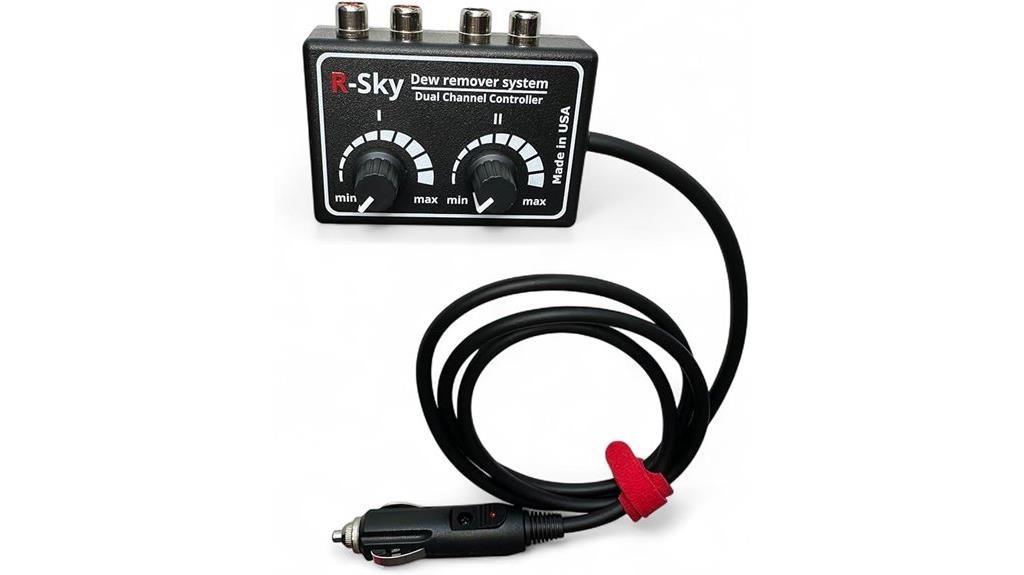 telescope power and dew