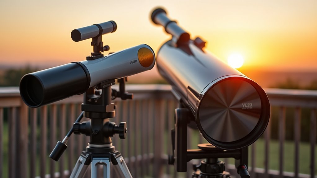 telescope size and weight