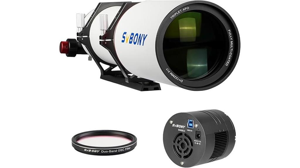 telescope with camera filters