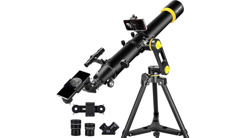 telescope with phone mount