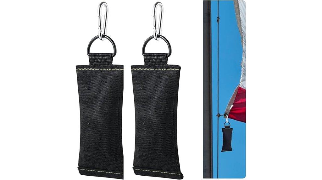 two flagpole weight sets