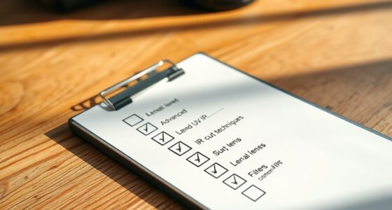 uv ir cut checklist