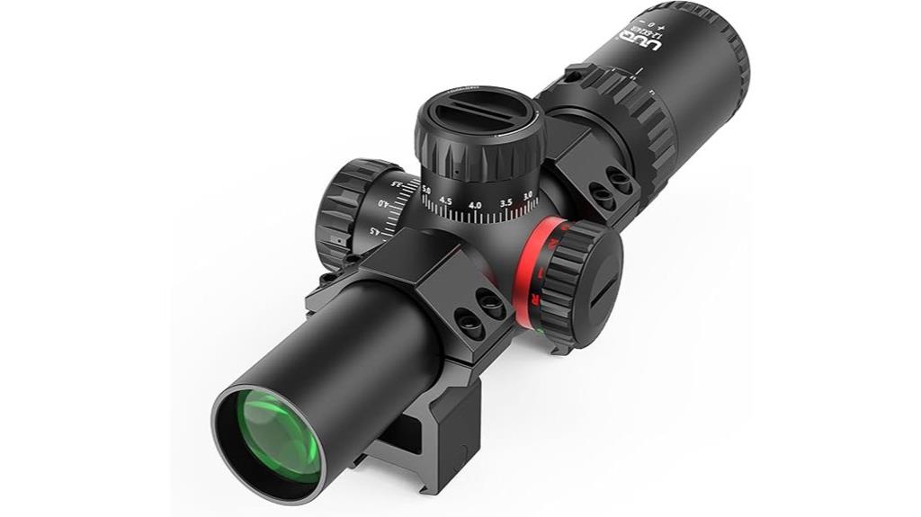 variable magnification rifle scope