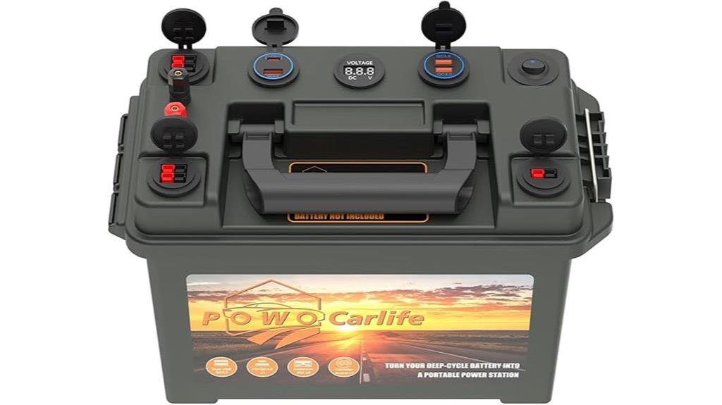 waterproof battery case connectors