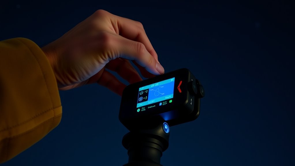 aligning telescopes electronically