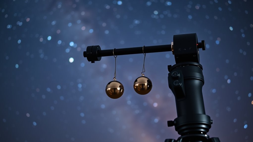 counterweights enhance mount stability