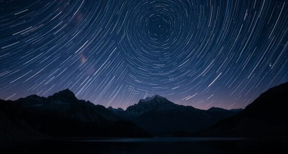 stacked star trail photographs