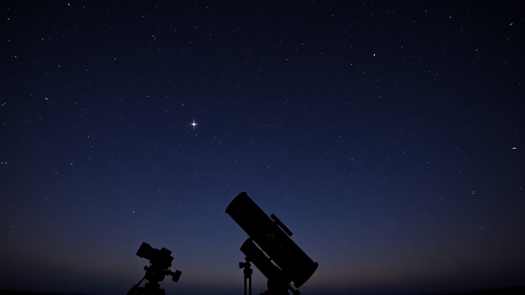 star trails confirm proper alignment
