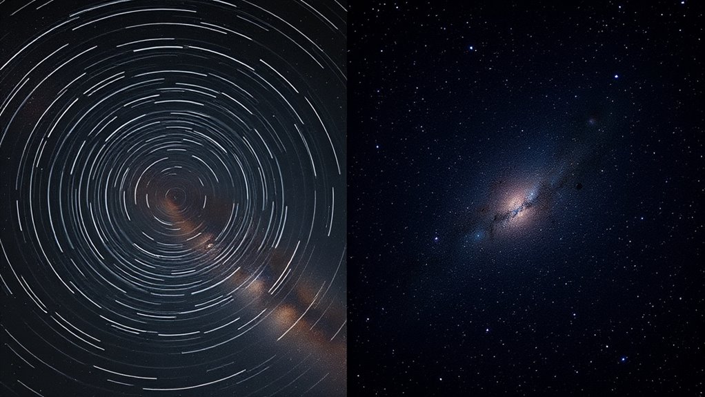 star trails vs deep sky