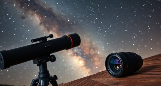telescope versus camera lens