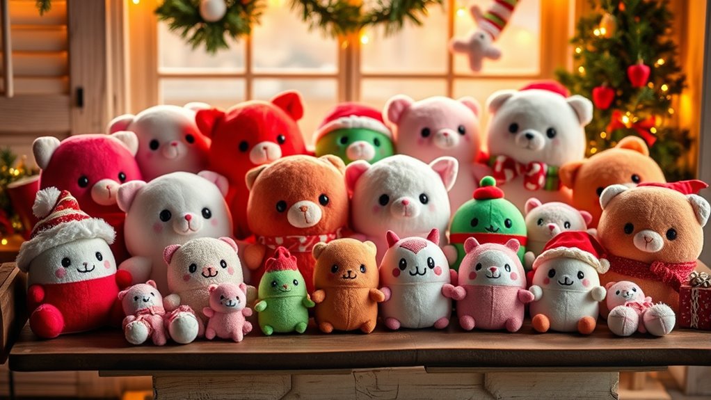 choosing festive portable plush