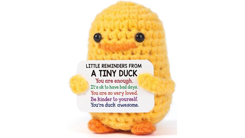 crochet duck supports wellbeing