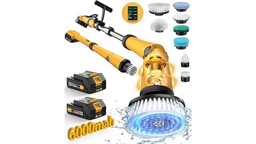 electric spin scrubber extra large brush